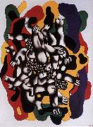 Fernard Leger Diver painting